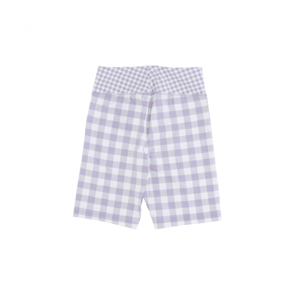 pantaloncino ciclista donna mixed up gingham legging short LANGUID LAVANDER