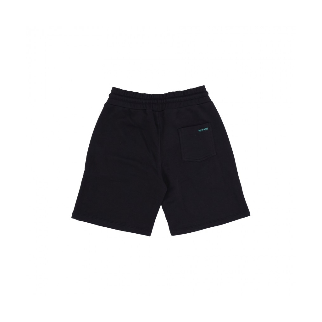 pantalone corto tuta uomo tre ruote sweatpant shorts BLACK