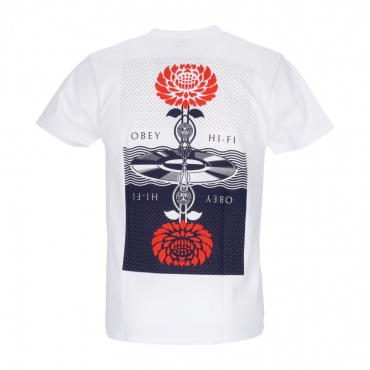 maglietta uomo post punk flower classic tee WHITE