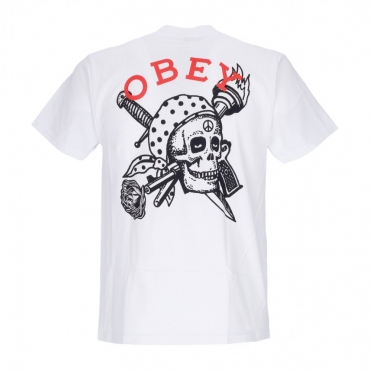 maglietta uomo peace skull classic tee WHITE