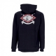 felpa cappuccio zip uomo turn burn zip hood BLACK