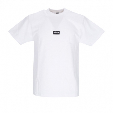 maglietta uomo black bar classic tee WHITE