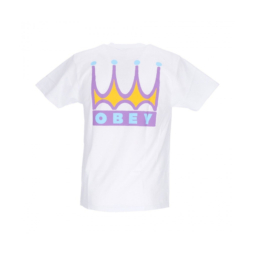 maglietta uomo crown classic tee WHITE