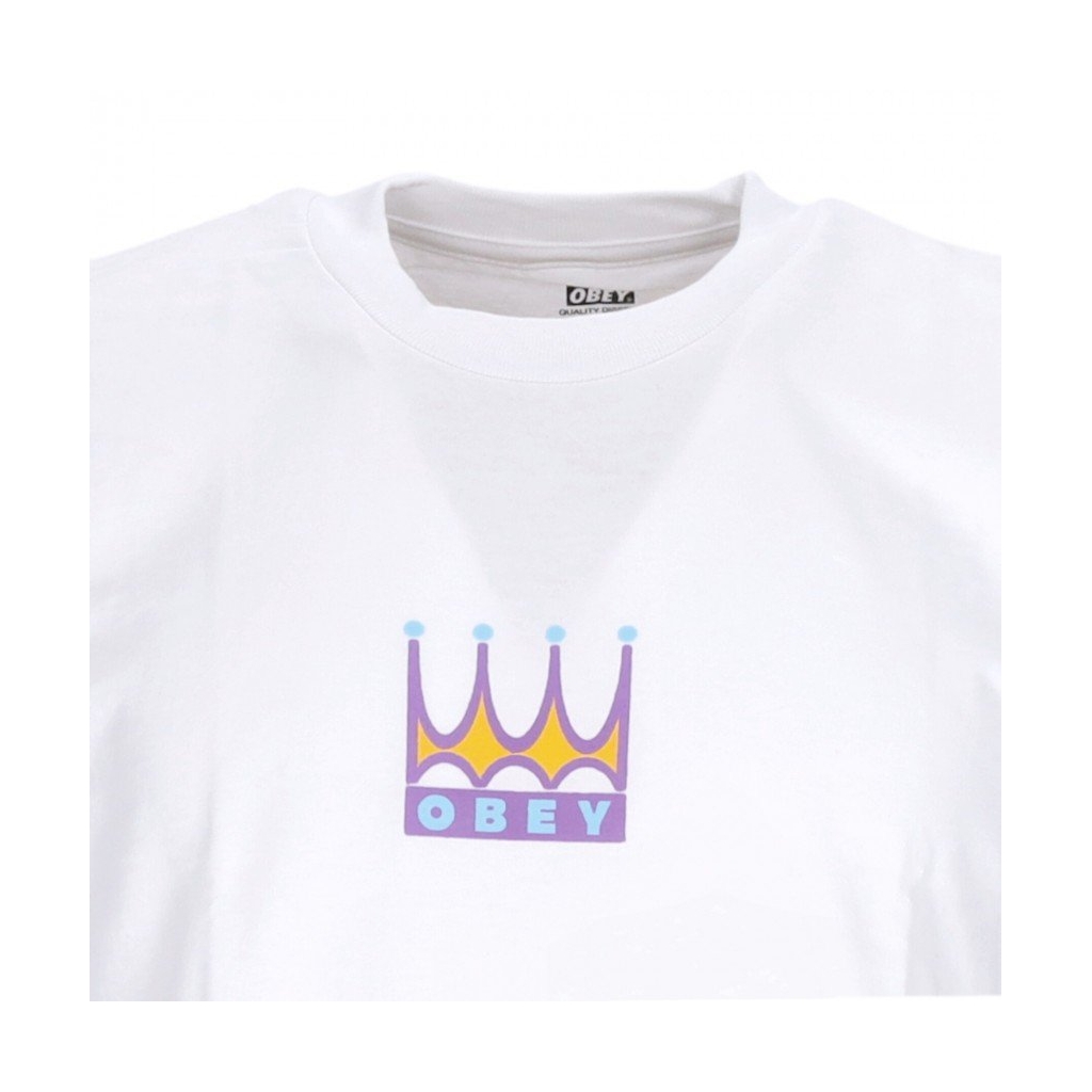 maglietta uomo crown classic tee WHITE
