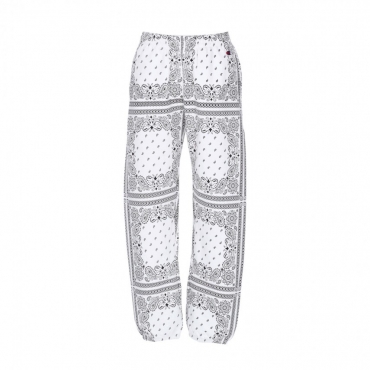 pantalone tuta leggero donna elastic cuff pants WHITE/ALLOVER