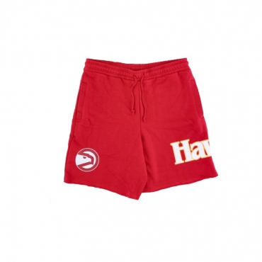 pantalone corto tuta uomo nba game day french terry short hardwood classics atlhaw ORIGINAL TEAM COLORS