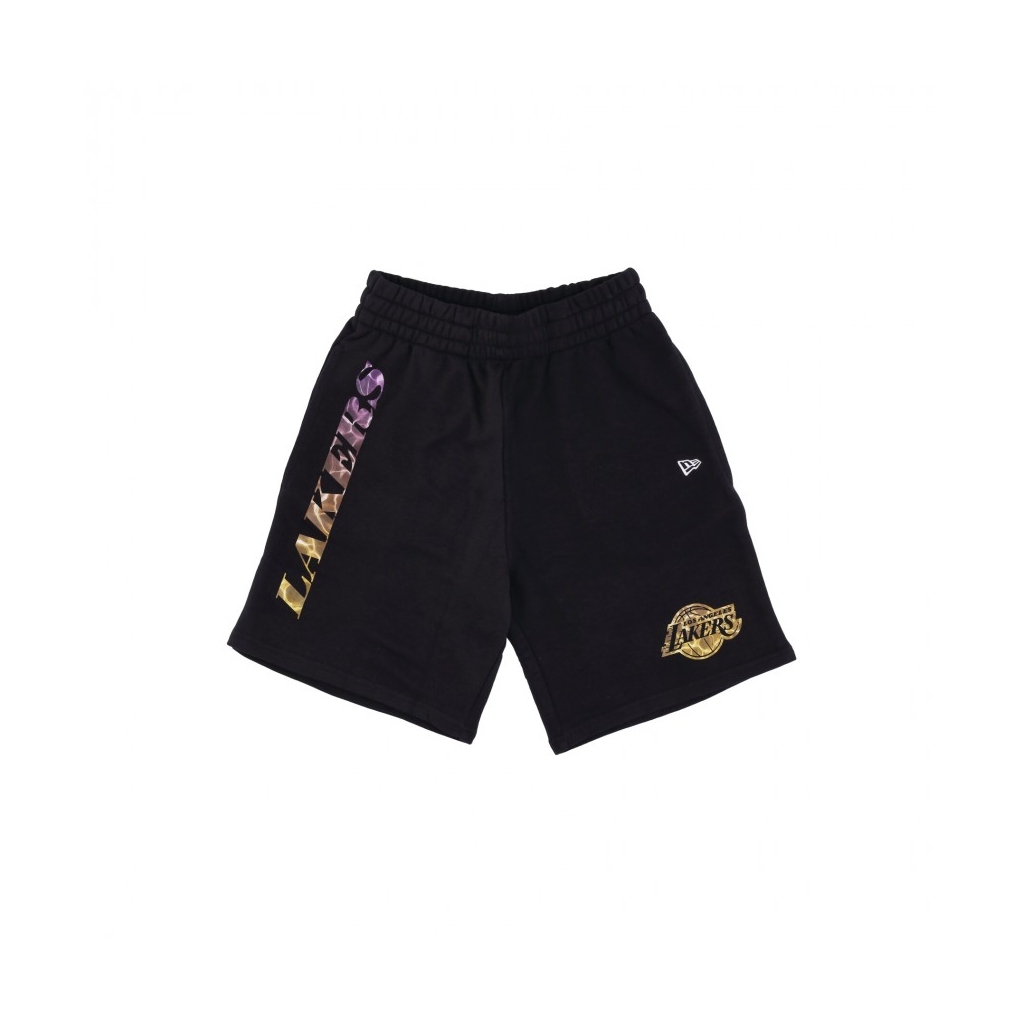 Pantaloncini New Era Los Angeles Lakers NBA Colour Block Shorts Black/ True  Purple