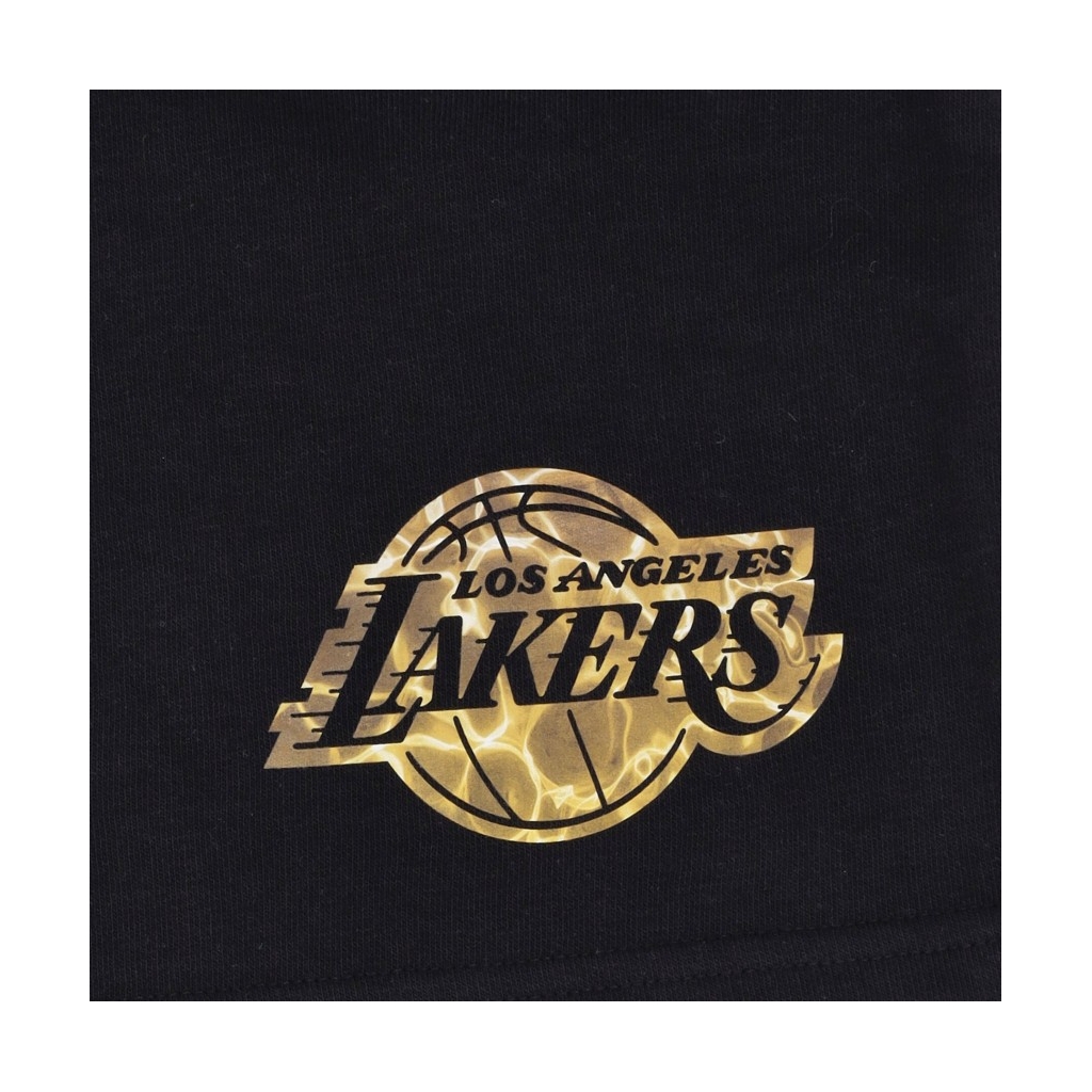pantalone corto tuta uomo nba team color water print short loslak BLACK/TRUE PURPLE