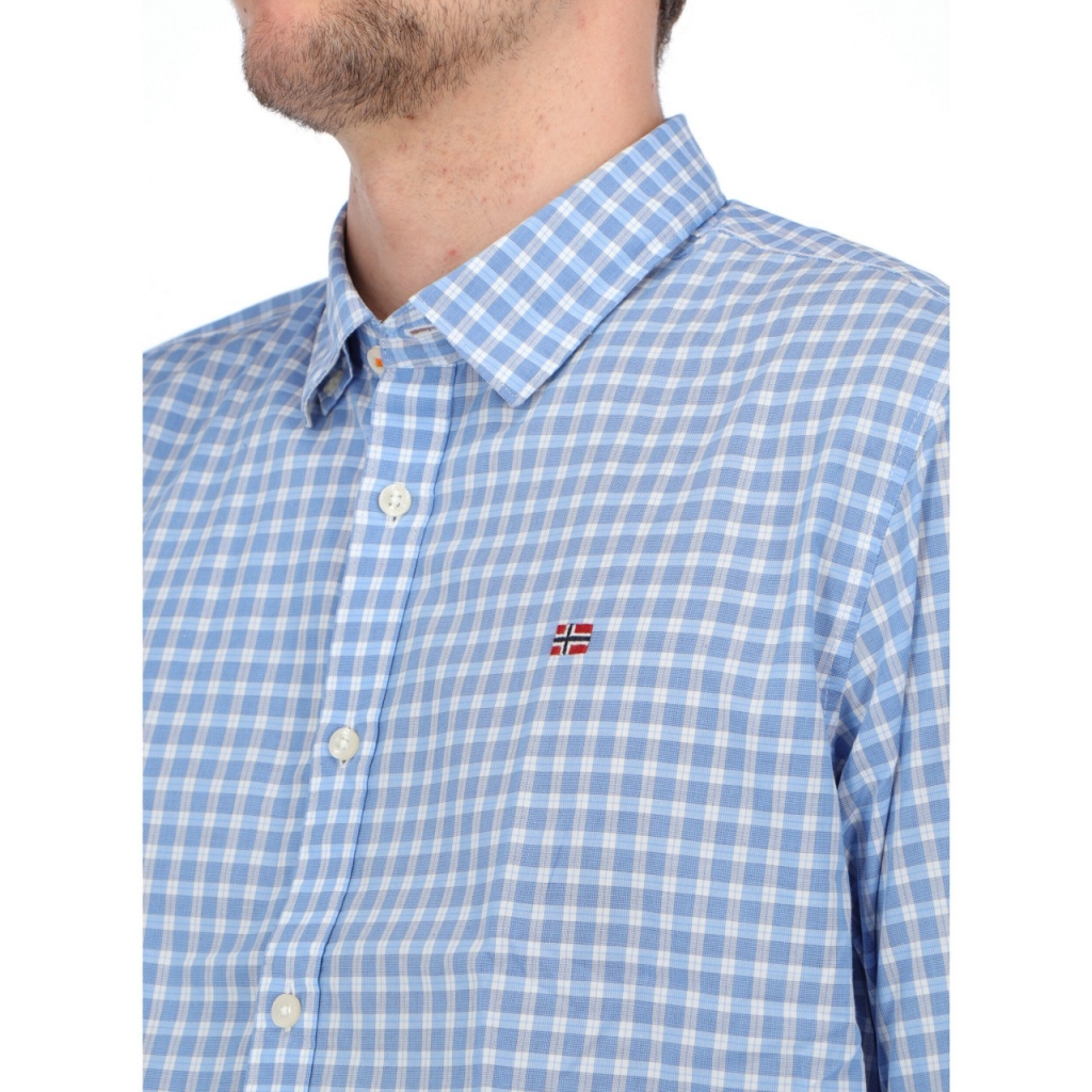 Camicia Napapijri Uomo G-Graie Cotone BLUE CHECK 98