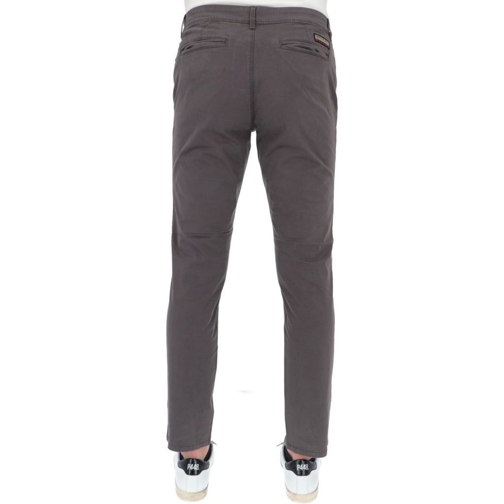 Pantalone Napapijri Uomo Gabardina Mana 4 Cotone H74 VOLCANO