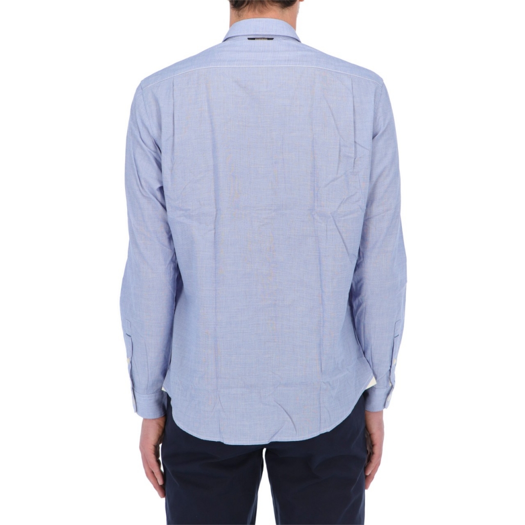 Camicia Napapijri Uomo G-Graie Cotone LIGHT BLUE