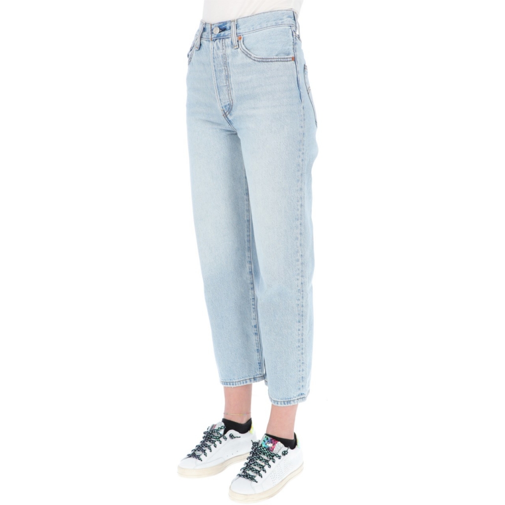 Jeans Levis Donna Ribcage Straight Ankle Middle L27 0055 MIDDLE ROAD