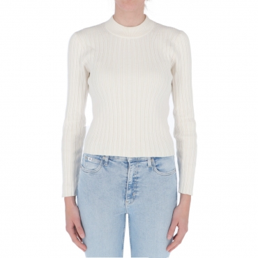 Maglia Calvin Klein Donna Monogram Badge Shirt YAS TOFU