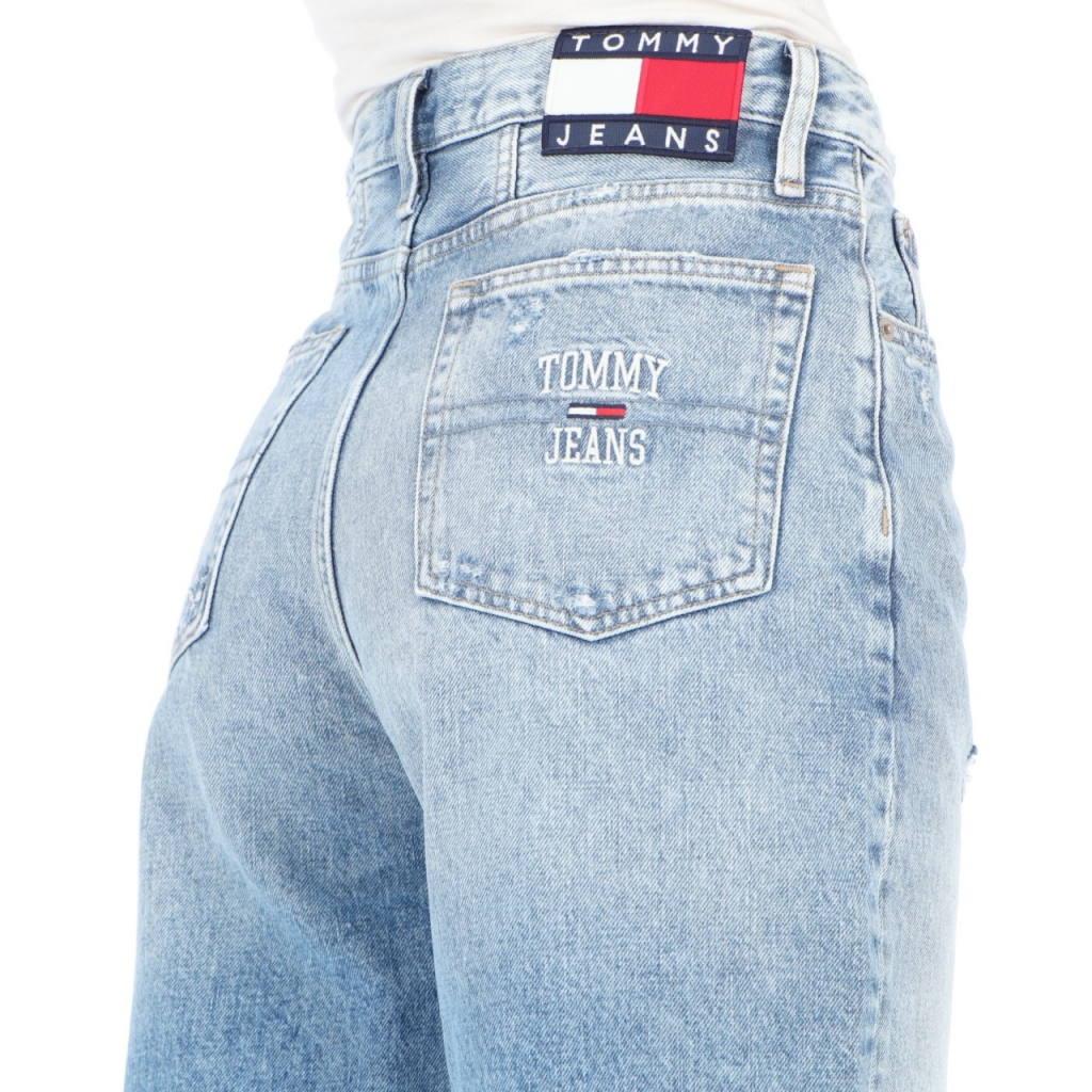 Corresponding to Ace Tentacle Jeans Tommy Hilfiger Jeans Donna Mom Jeans Taper L30 1AB DENIM LIGHT |  Bowdoo.com