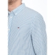Camicia Tommy Hilfiger Jeans Uomo Casual Stripe Shirt C22 REGATTA