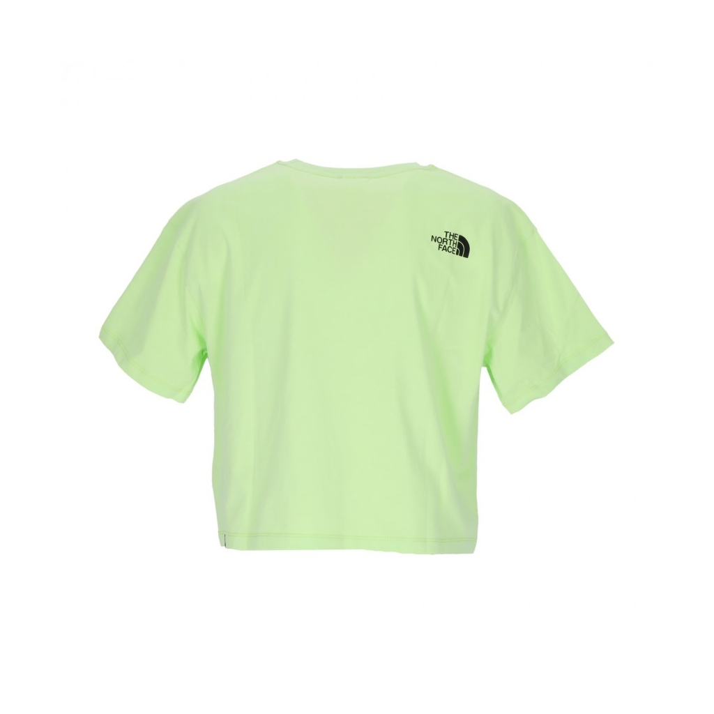 maglietta corta donna cropped fine tee SHARP GREEN