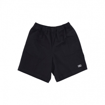 pantalone corto uomo easy relaxed twill short BLACK