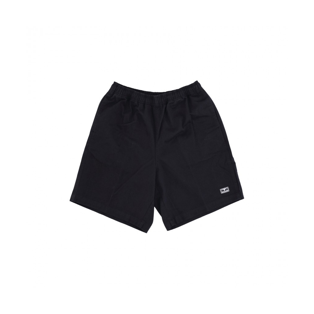 pantalone corto uomo easy relaxed twill short BLACK