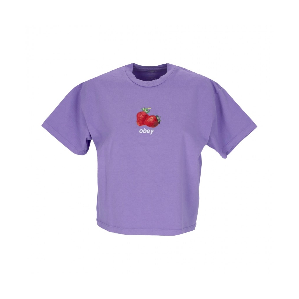 maglietta donna garden berries crop tee LAVENDER SILK