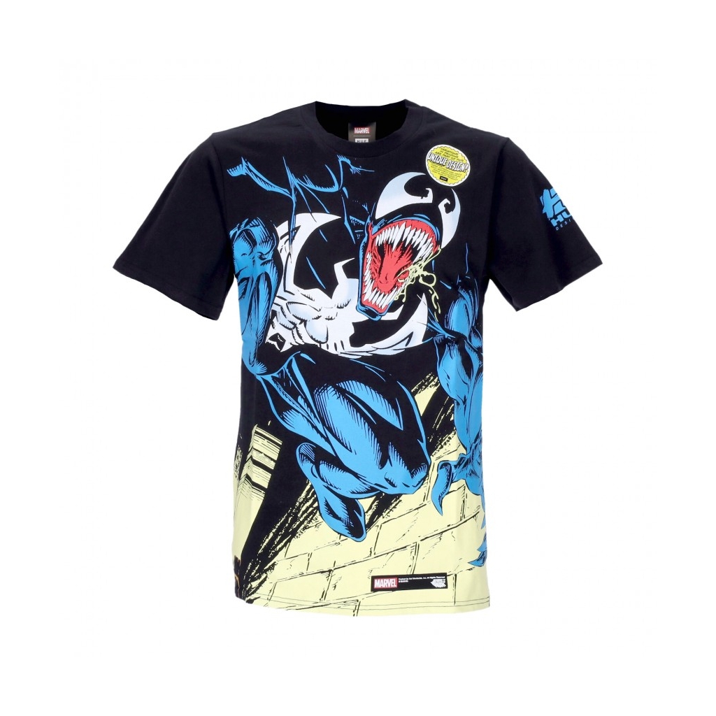 maglietta uomo venom tee x marvel BLACK