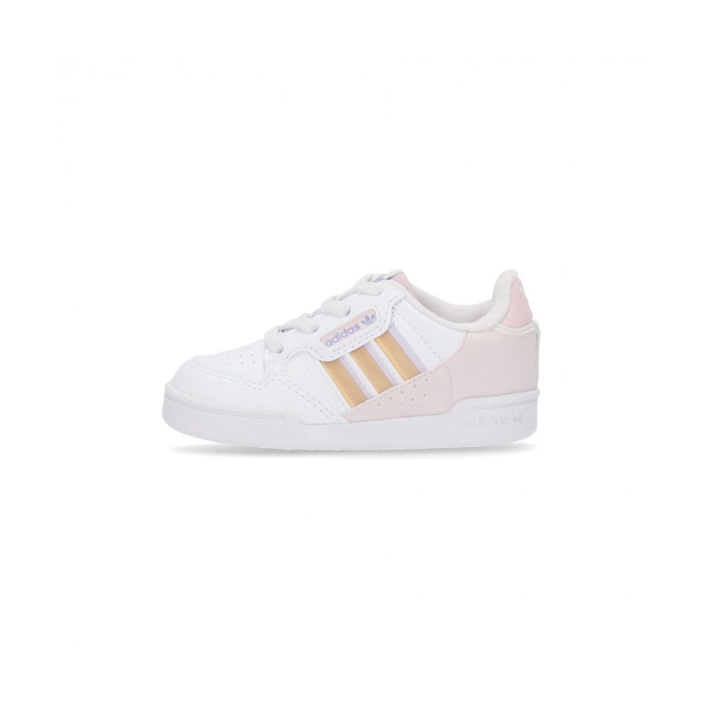 scarpa bassa bambina continental 80 stripes el i CLOUD WHITE/AMBER/SEMI RUDE GREEN