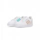 scarpa bassa bambina continental 80 stripes el i CLOUD WHITE/AMBER/SEMI RUDE GREEN