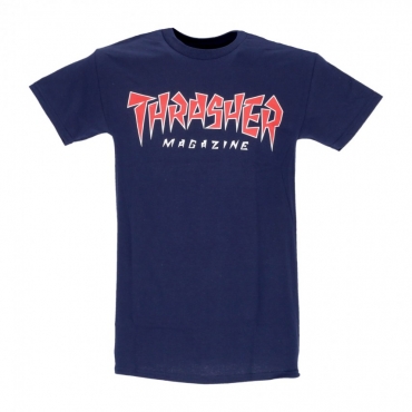 maglietta uomo jagged logo tee NAVY/RED