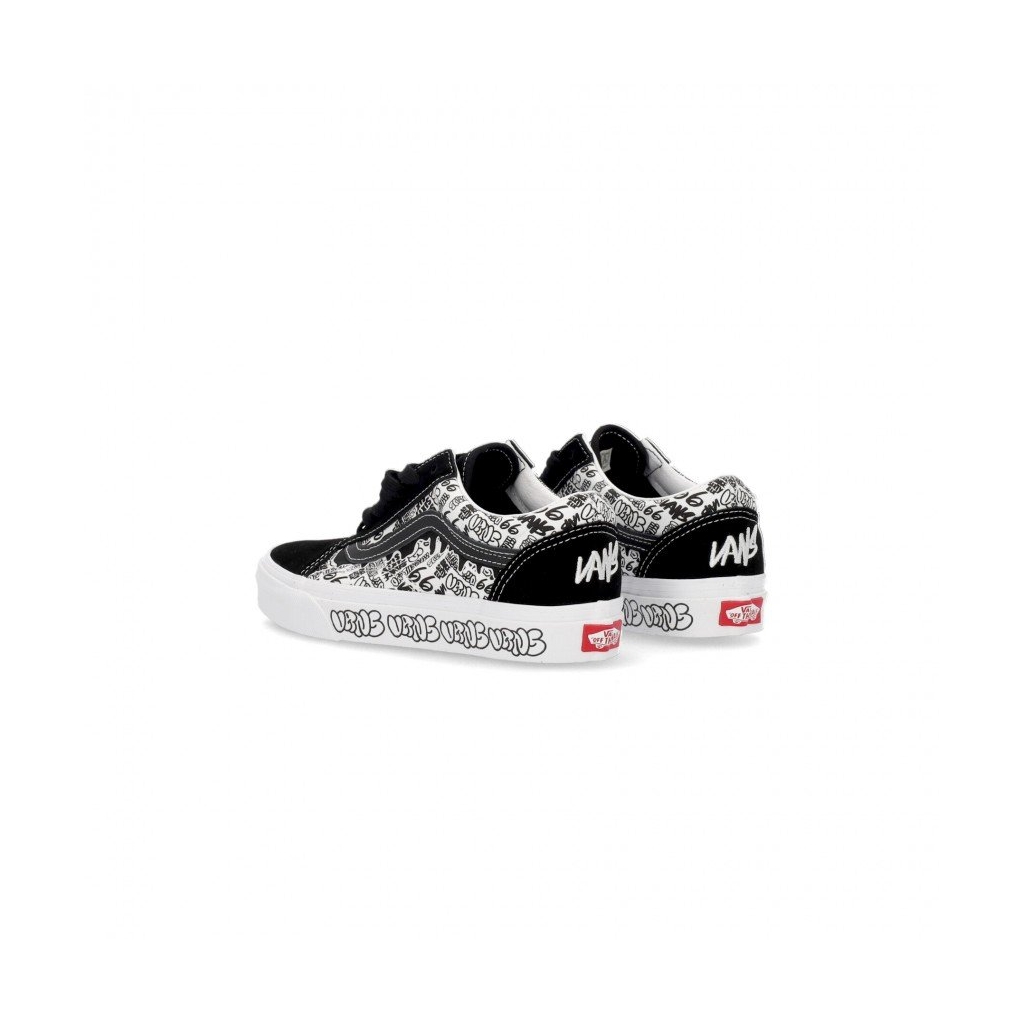 scarpa bassa uomo old skool graffiti BLACK/WHITE