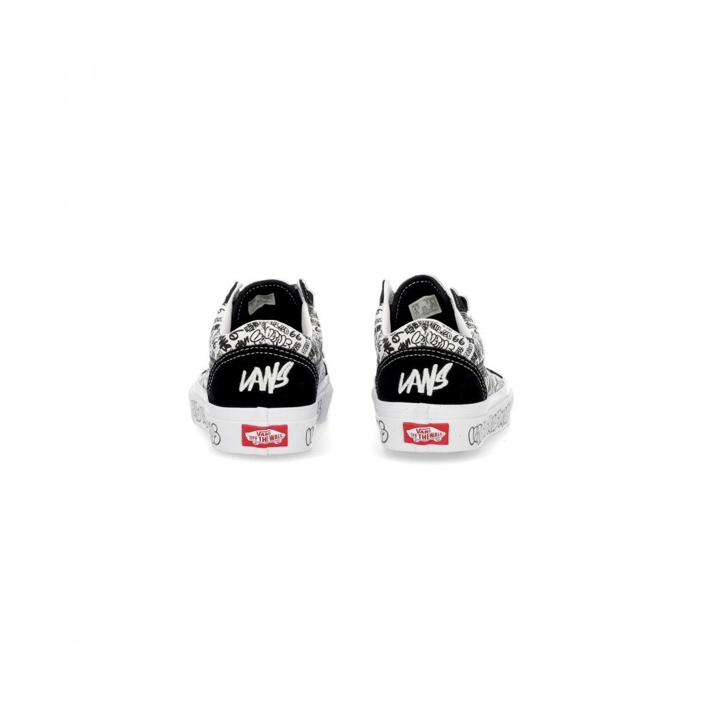 scarpa bassa uomo old skool graffiti BLACK/WHITE