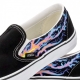 scarpa bassa uomo classic slip on electric flame BLACK/TRUE WHITE