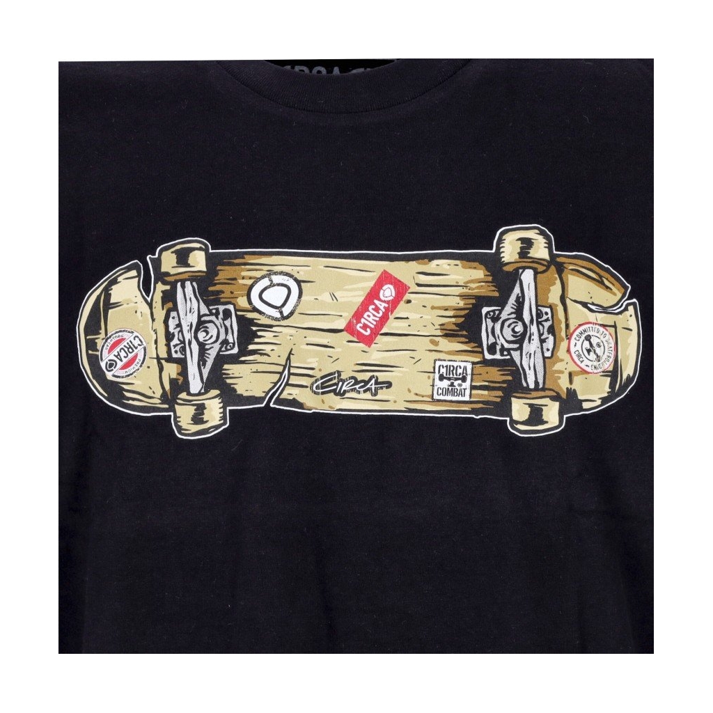 maglietta uomo skateboard tee BLACK