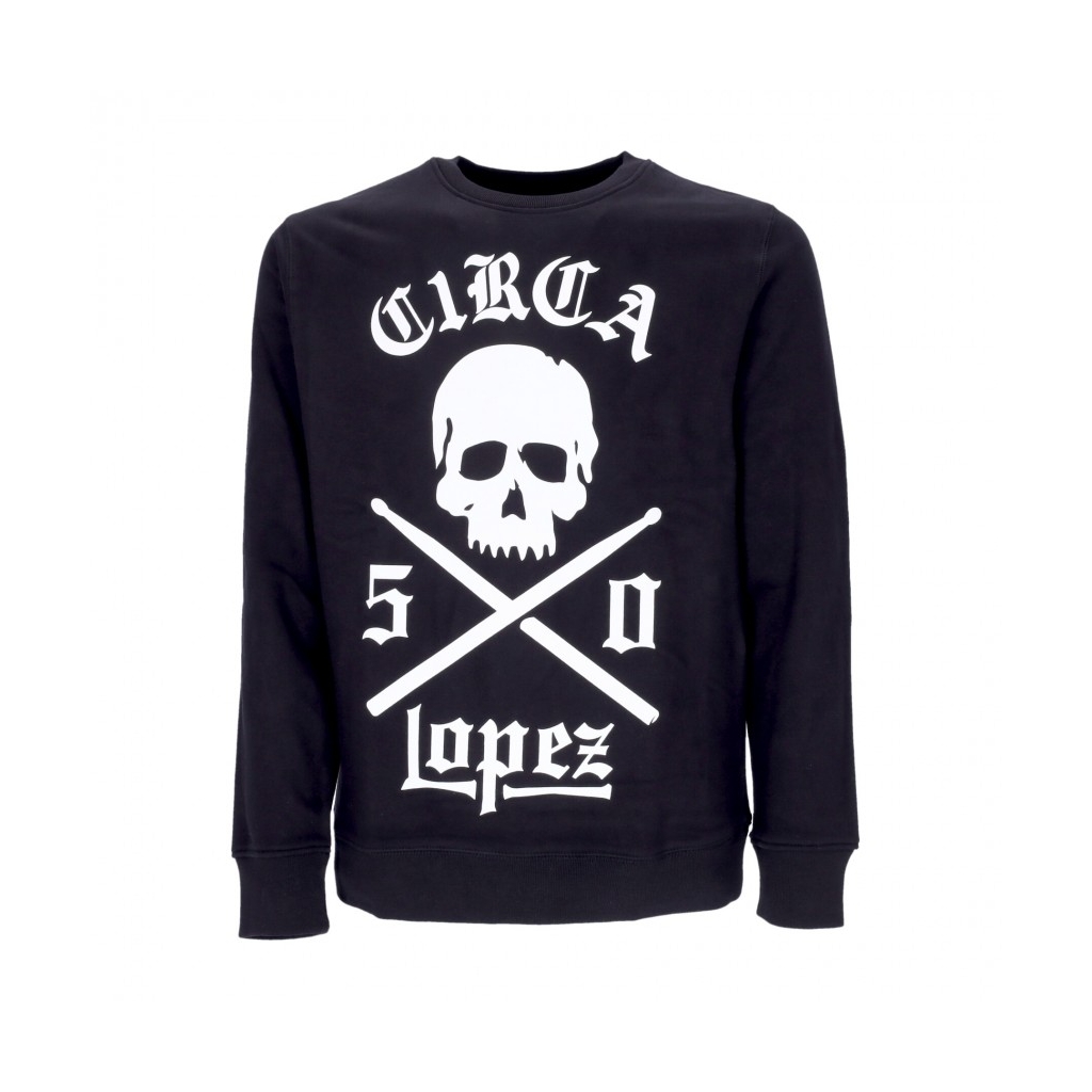 felpa girocollo uomo lopez 50 crew BLACK/WHITE