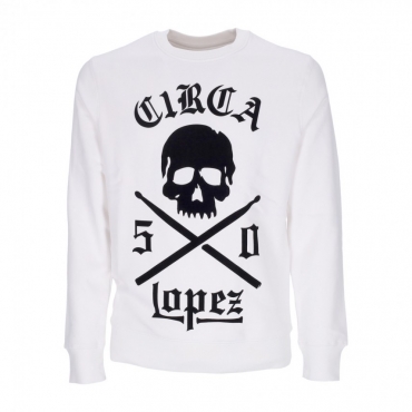 felpa girocollo uomo lopez 50 crew WHITE/BLACK