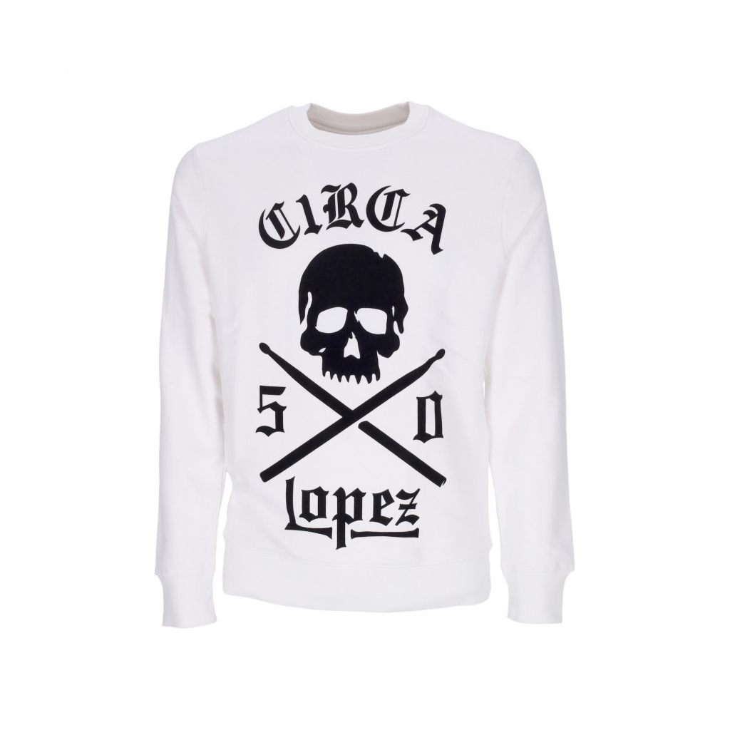 felpa girocollo uomo lopez 50 crew WHITE/BLACK