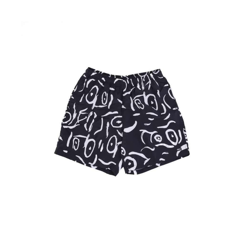 pantaloncino uomo easy scribbles short BLACK MULTI