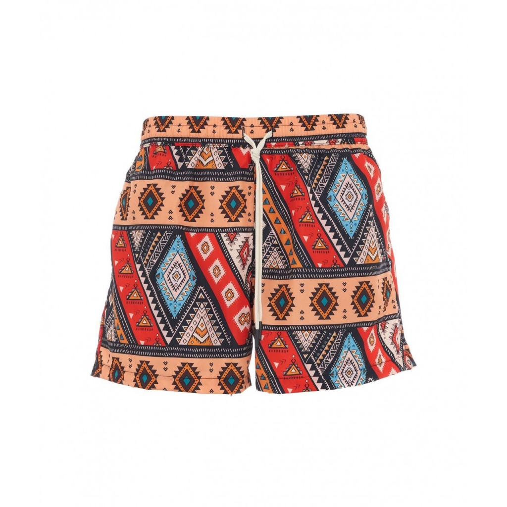 Swimshorts mit Print Orange