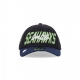 cappellino visiera curva uomo nfl22 draft 940 seasea BLACK/ORIGINAL TEAM COLORS