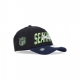 cappellino visiera curva uomo nfl22 draft 940 seasea BLACK/ORIGINAL TEAM COLORS