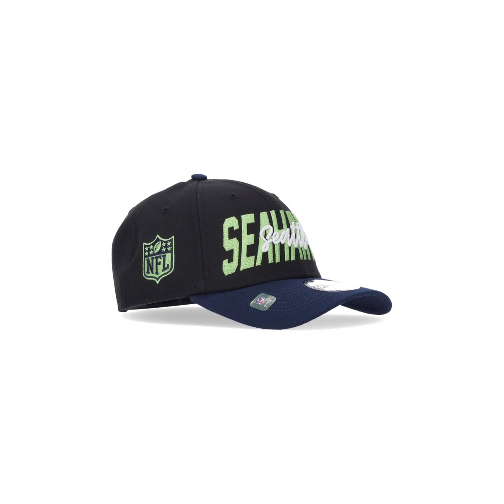 cappellino visiera curva uomo nfl22 draft 940 seasea BLACK/ORIGINAL TEAM COLORS