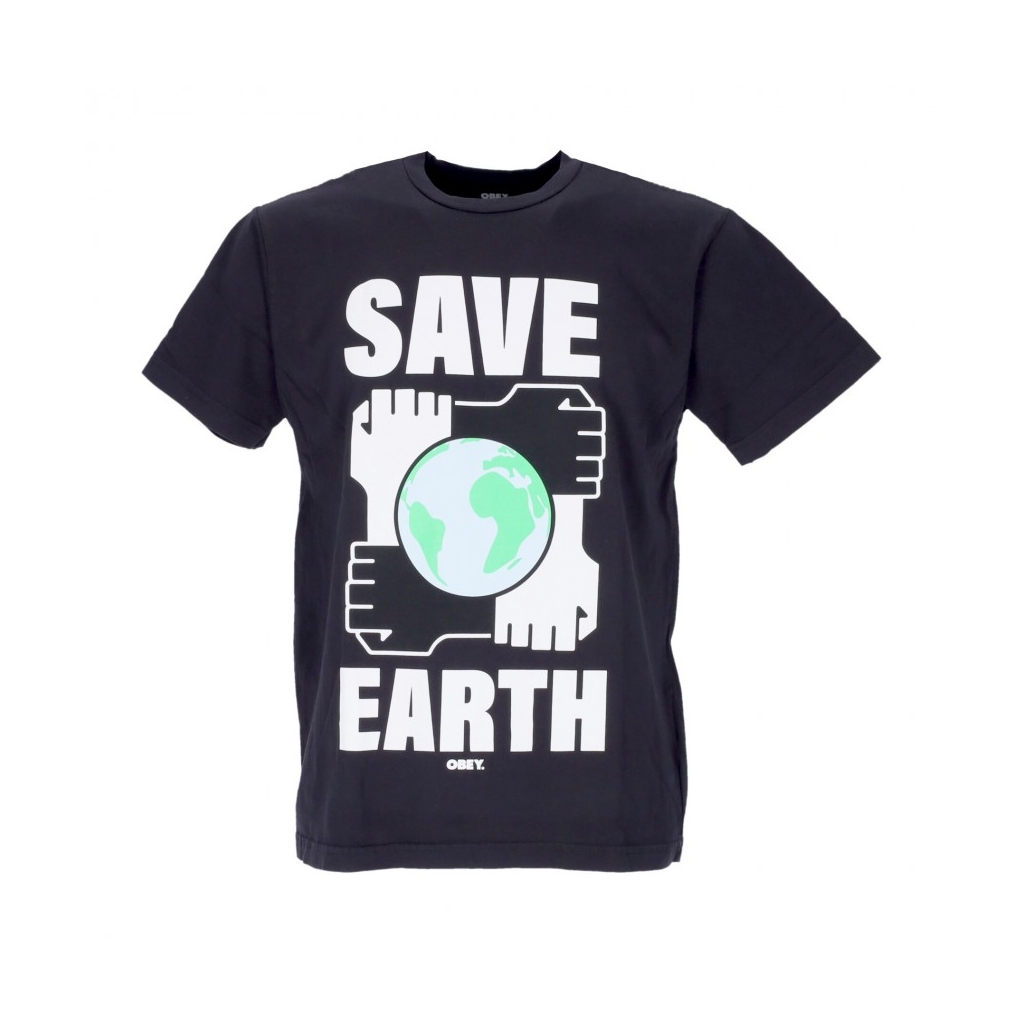maglietta uomo save earth organic tee FADED BLACK
