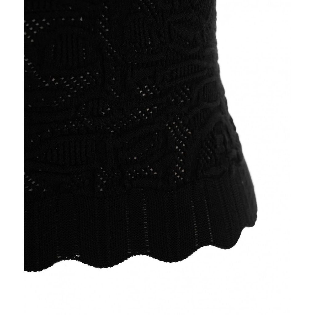 Top in maglia nero