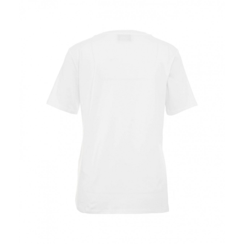 T-shirt con strass bianco