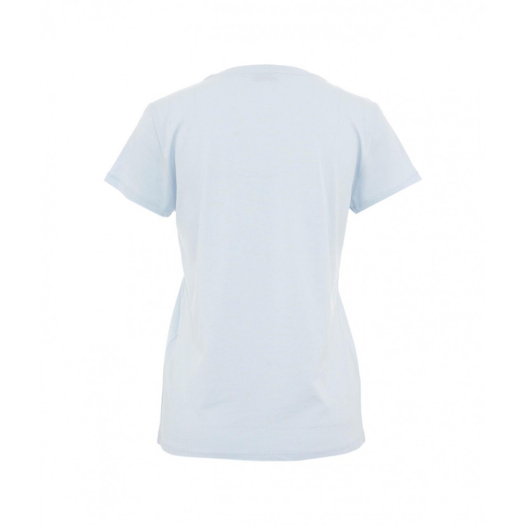 T-shirt con strass azzurro