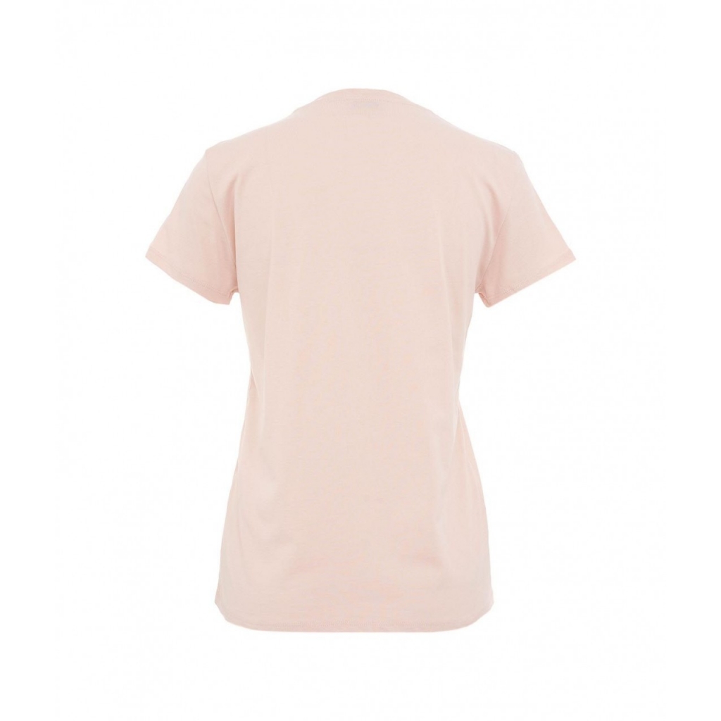T-shirt con strass rosa chiaro