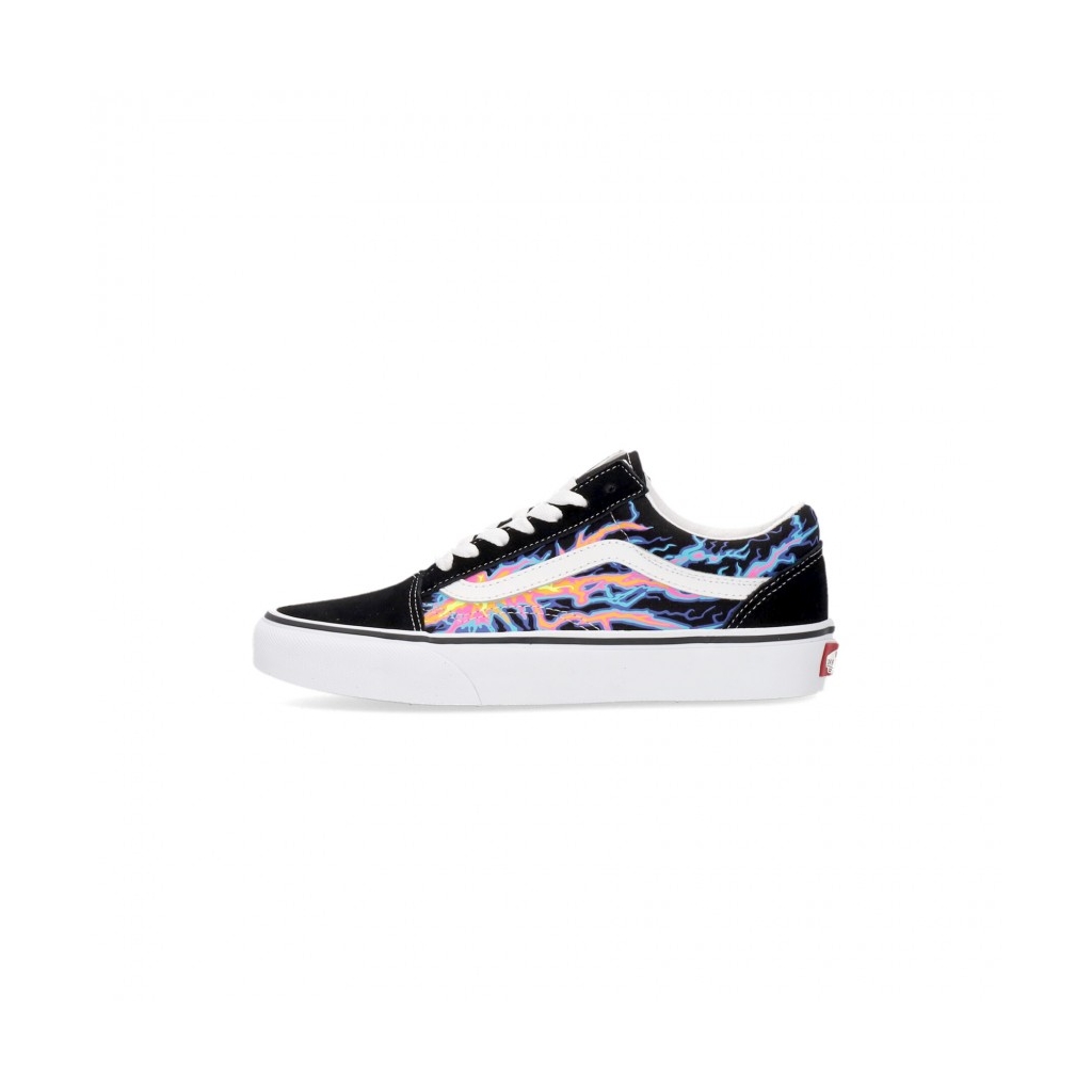 scarpa bassa uomo old skool electric flame BLACK/TRUE WHITE