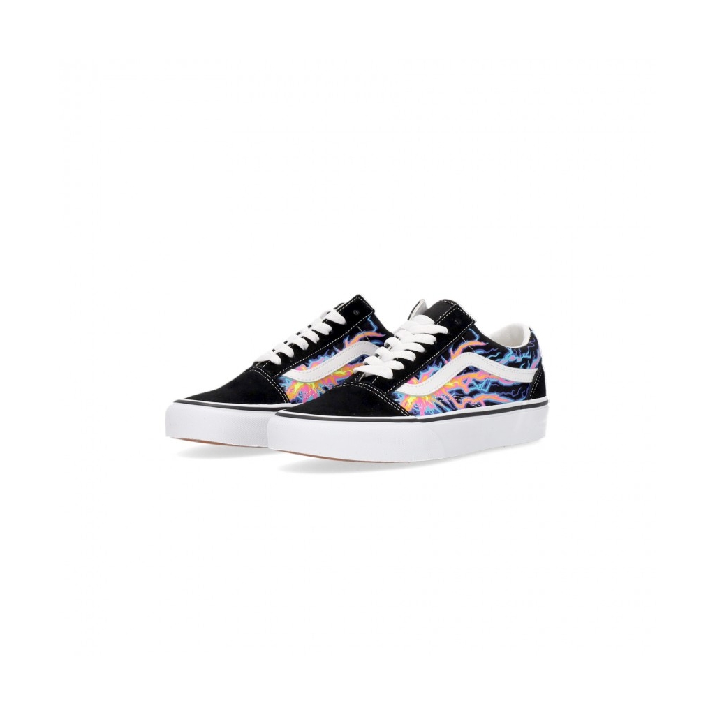 scarpa bassa uomo old skool electric flame BLACK/TRUE WHITE