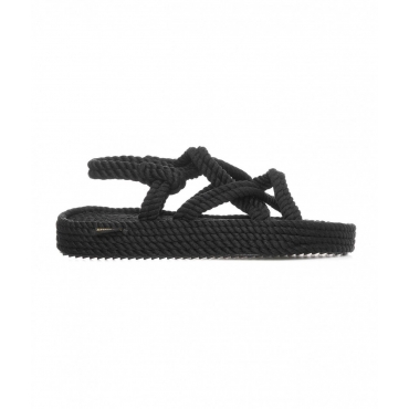 Sandalen aus Seil Schwarz