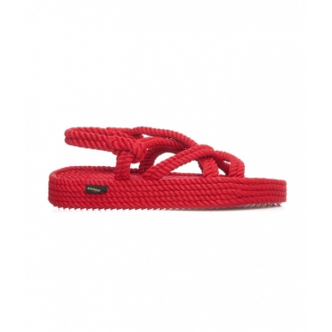 Sandalen aus Seil Rot