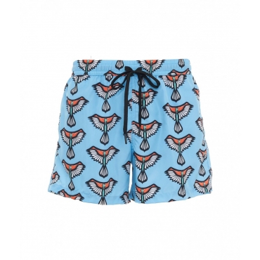 Badehose mit Print Blau