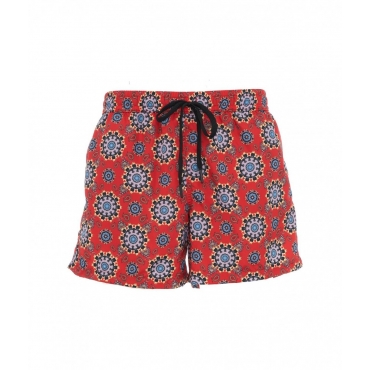 Badehose mit Print Rot